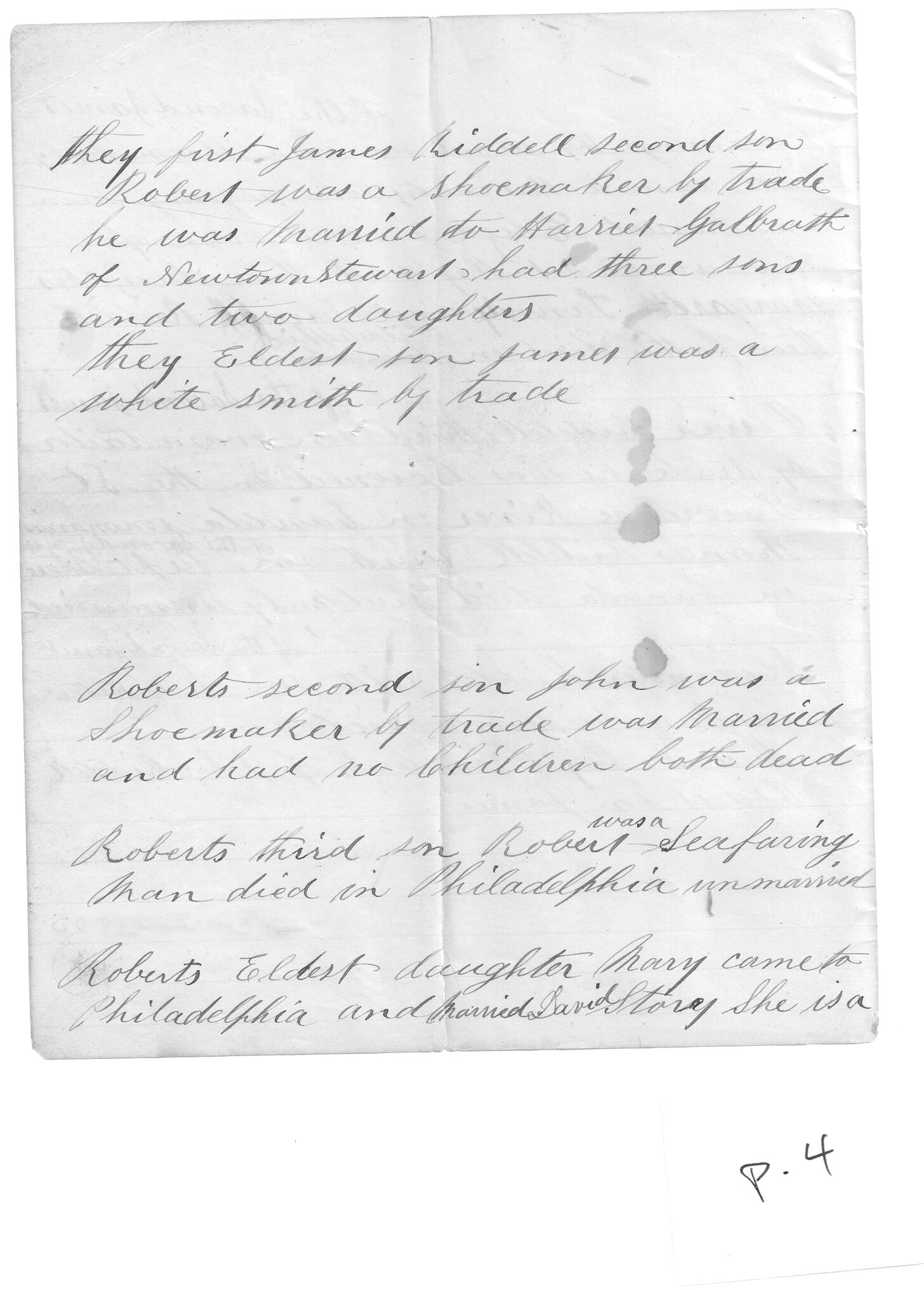 James Riddell born Newtownstewart c. 17501770 Original Rootsweb Co